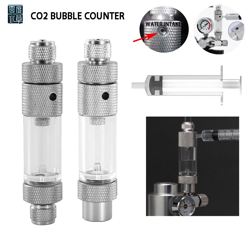 Aquarium CO2 Bubble Meter Wate - Marine Aquarium Hydrometer ulasan dan harga