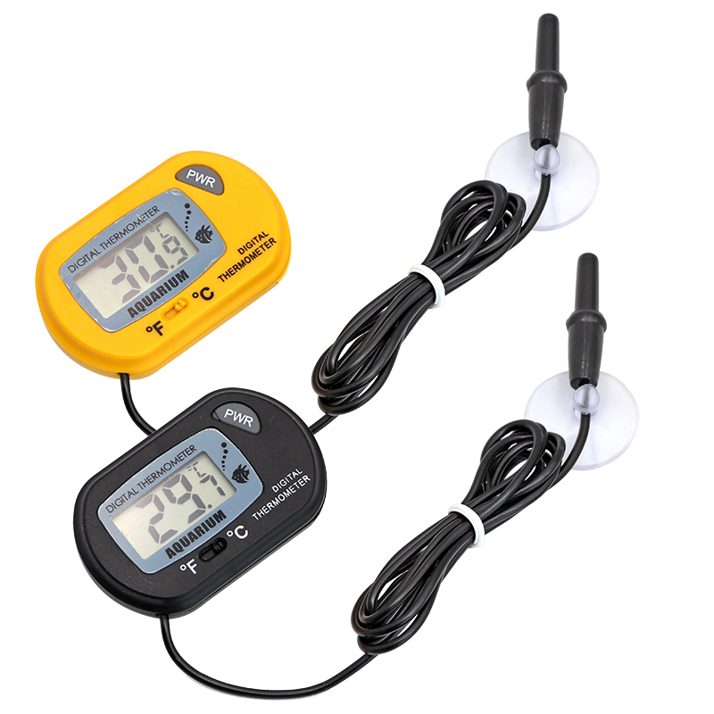 Fish Tank Thermometer LCD Digi - Marine Aquarium Hydrometer ulasan dan harga