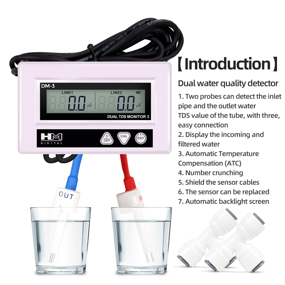 HM DM3 Online TDS EC Water Qua - Marine Aquarium Hydrometer ulasan dan harga