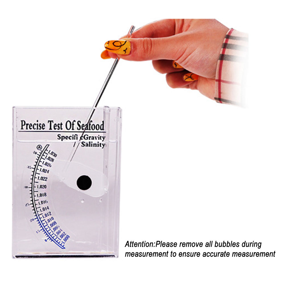 Salinity Meter Seawater Aquacu - Marine Aquarium Hydrometer ulasan dan harga