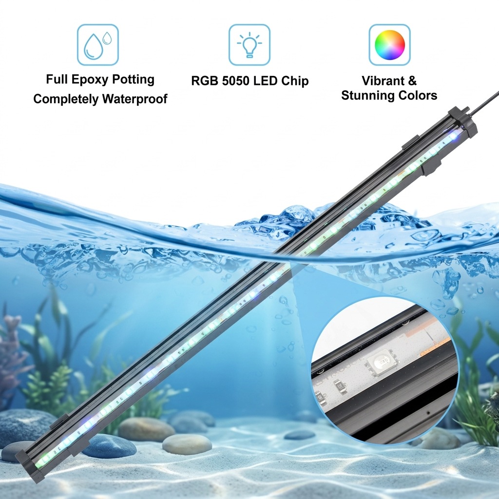 USB LED Aquarium Air Bubble Li - Marine Aquarium Led ulasan dan harga