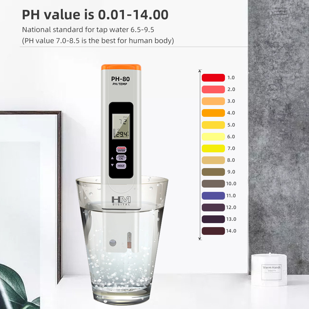 Digital PH Meter HM PH-80 PH T - Marine Aquarium Hydrometer ulasan dan harga
